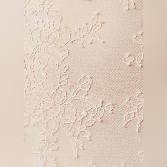 BHLDN Amsale Connie Lace Midi Slip Dress Size 6 Cowl Neck White NWT - Picture 5 of 17